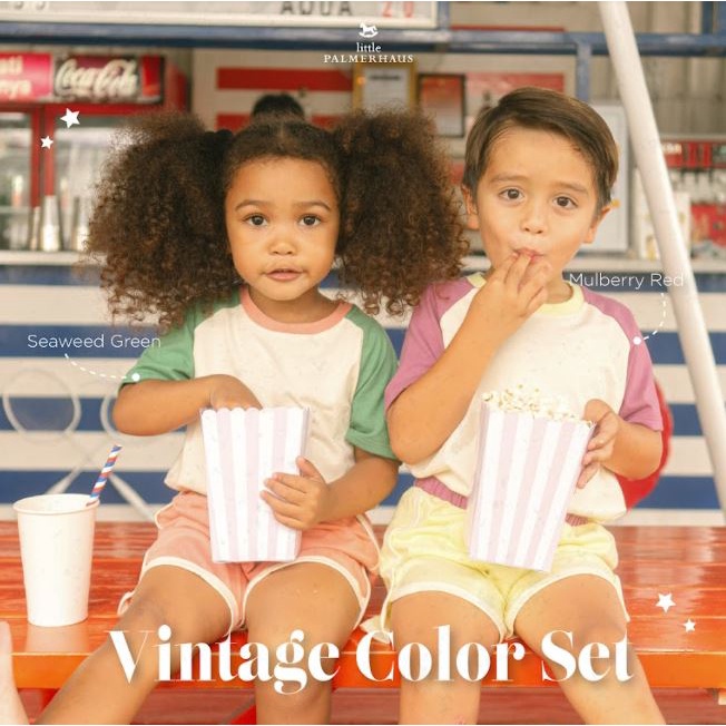 Little Palmerhaus Vintage Color Set Setelan Anak 1 - 6 Tahun