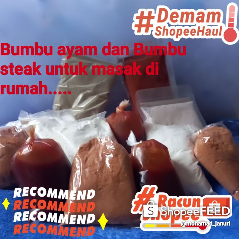 

paket 1 Bumbu marinasi dan 1 saus steak
