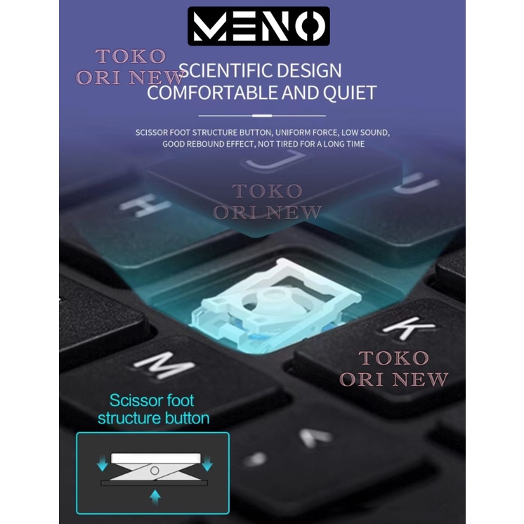 MENO Wireless Slim Keyboard Bluetooth iPad Tablet Android Mac Windows hp android ios iphone pro samsung-2