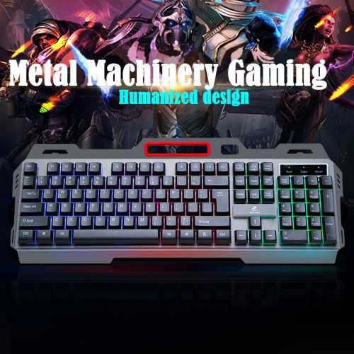 KYB-014 Keyboard Gamer Professional Gaming Kabel RGB Backlit Lampu LED Perpaduan Metal PC L