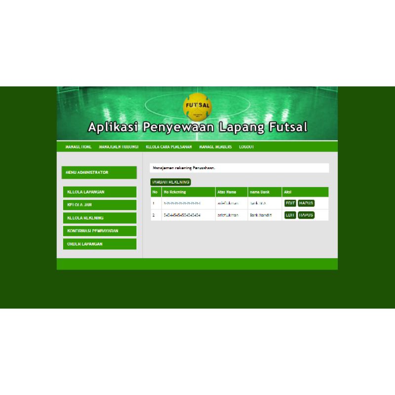 Aplikasi Penyewaan Lapangan Futsal Berbasis Web Shopee Indonesia