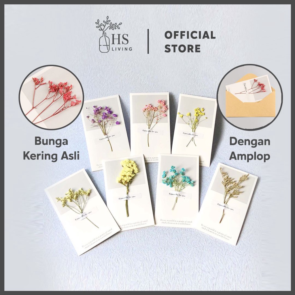

HS Living Flowers Wishing Card / Kartu Ucapan Ulang Tahun /anniversary gift