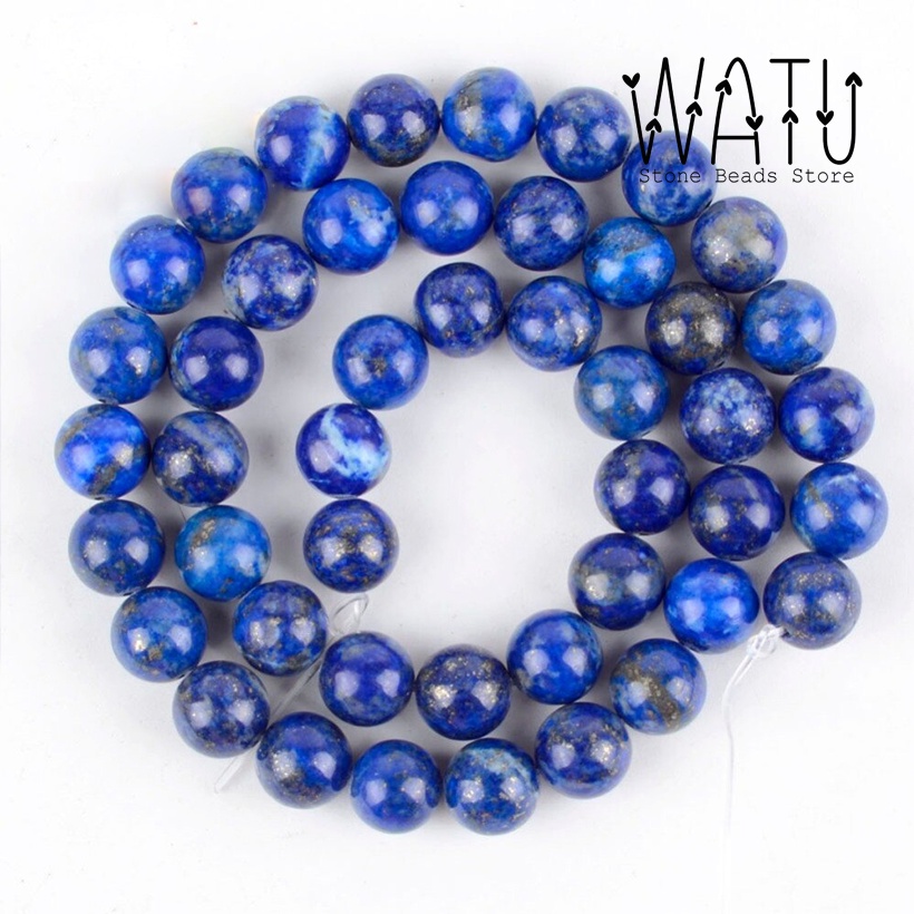 Manik Batu Alam 6mm 8mm 10mm Lapis Lazuli Dyed Round Beads