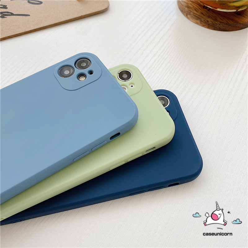 Soft Case Silikon Tpu Warna Permen Polos Untuk Iphone 12 11 8 7 6 6s Plus X Xs Se 11 12 Pro Max 12