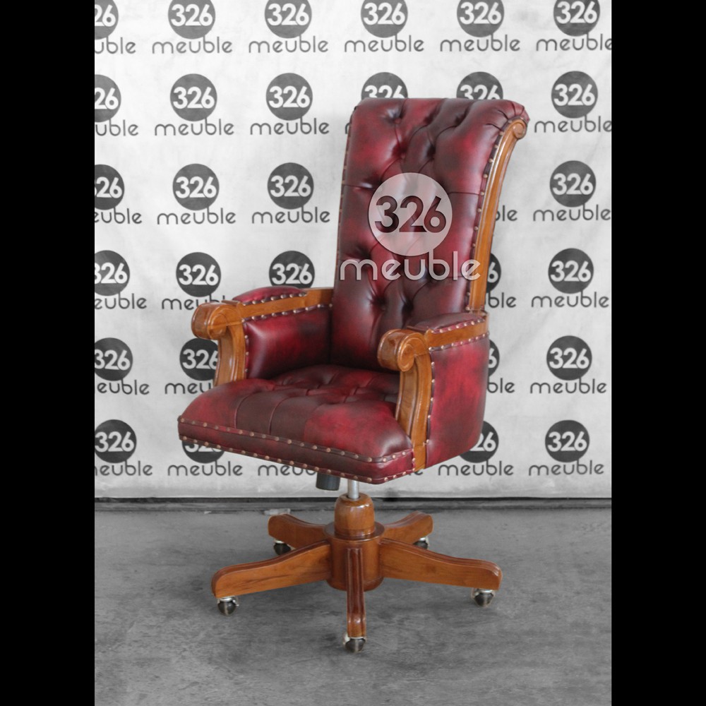 Kursi Kantor Jati Mebel Jepara - Kursi Direktur Jati - Kursi Kerja