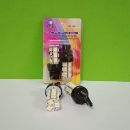 Unik Bohlam Lampu LED SEIN - MUNDUR T20 K1 18 LED PUTIH Diskon