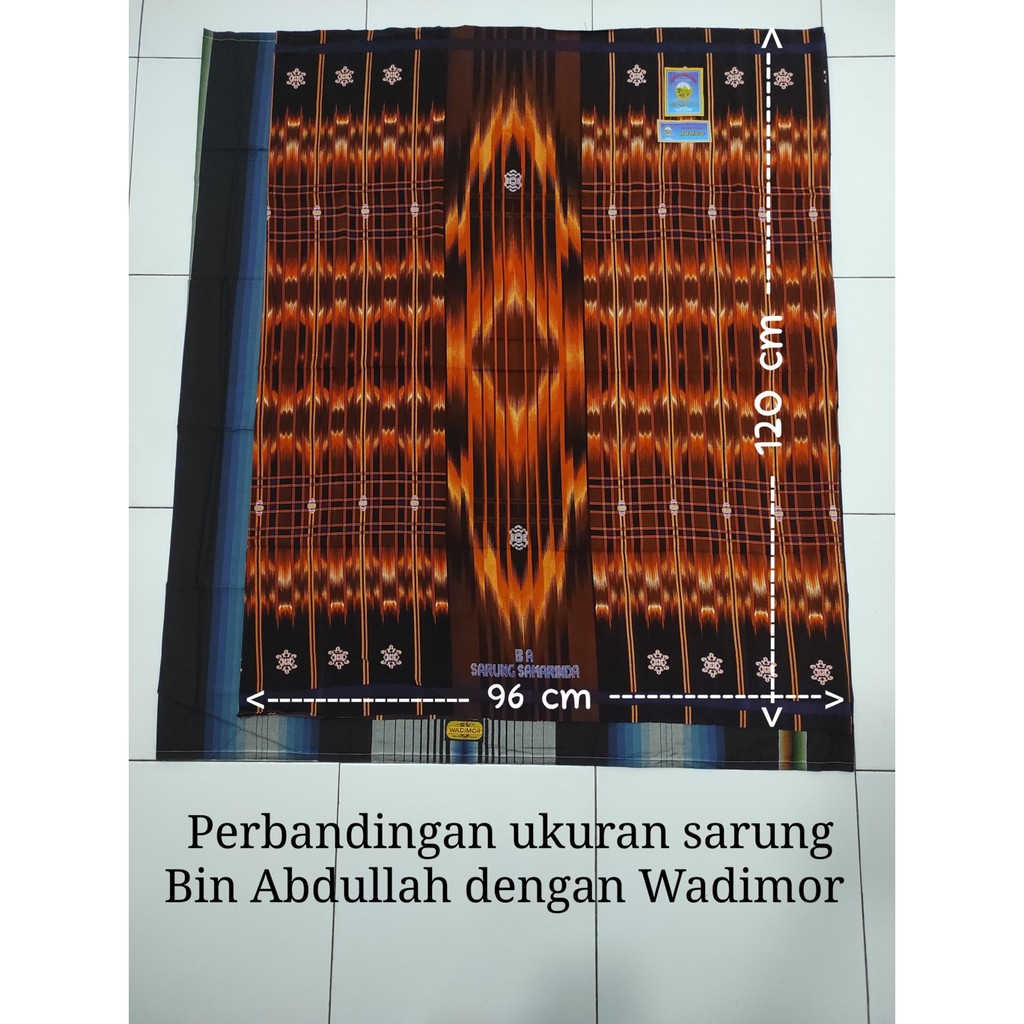 Sarung Samarinda BIN ABDULLAH Jumbo | Sarung Tenun Samarinda Remaja Dewasa