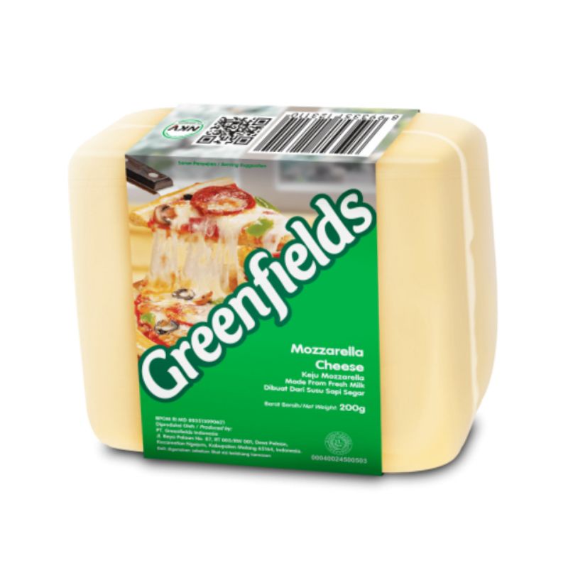 

GREENFIELDS Mozarella Cheese 200gr - Keju Mozarella GREENFIELDS