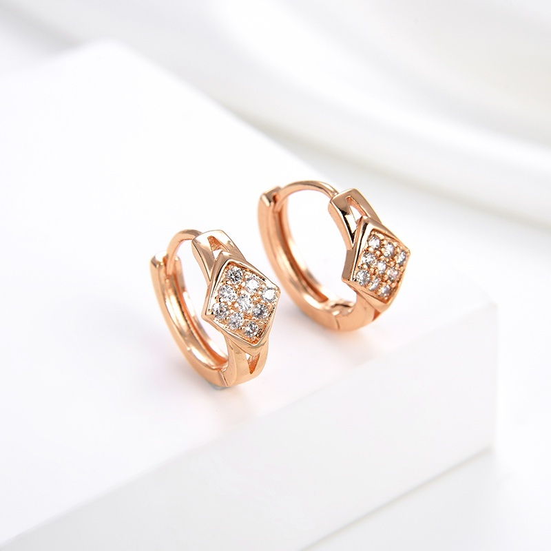 HYL JEWELRY Anting Titaniun Korea emas batu bata titanium korea tusuk 63e