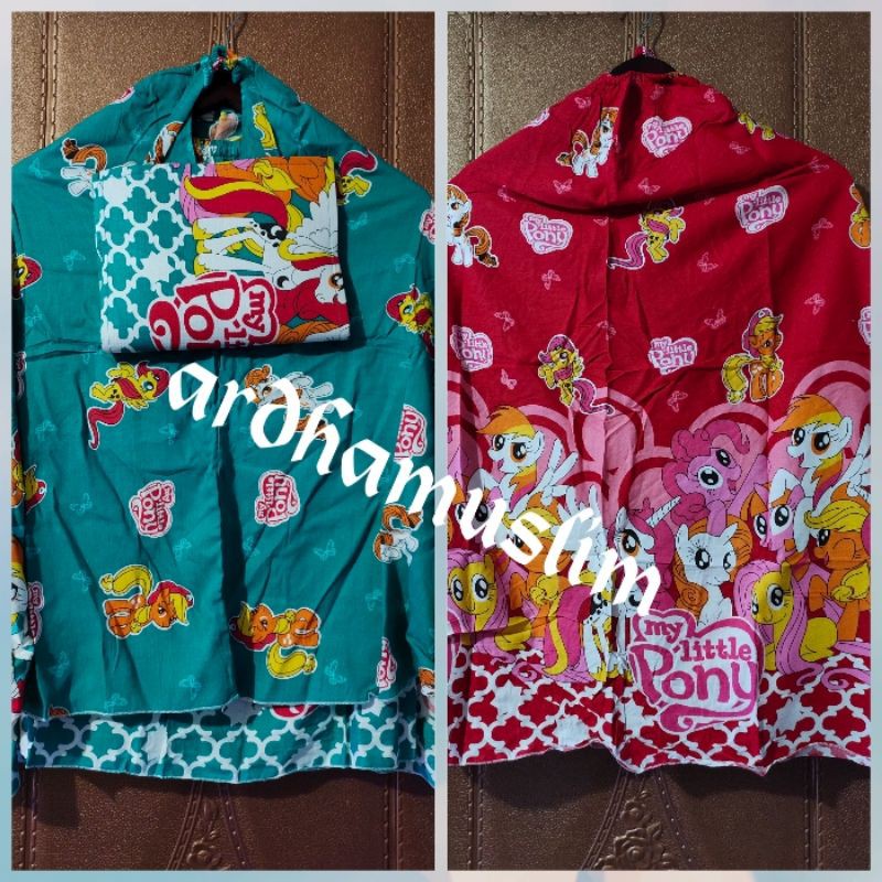 Mukena anak rayon Little Pony paud (3 -6 thn)