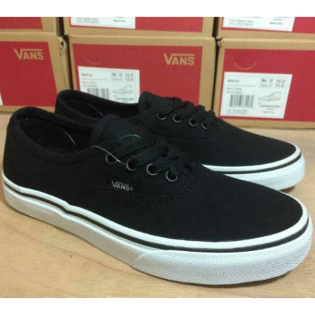 vans authentic black dope