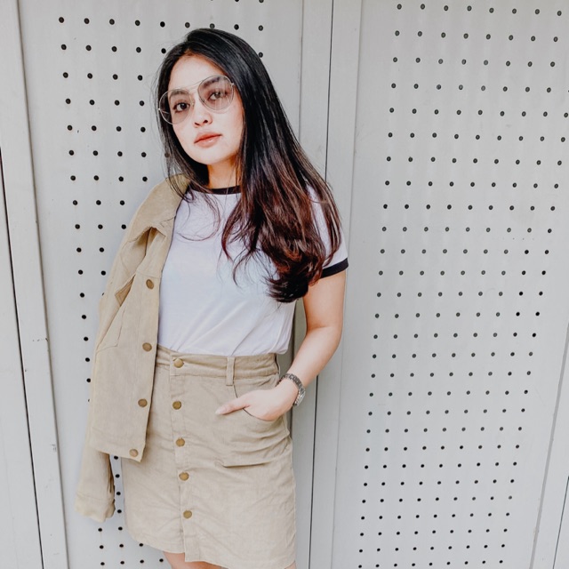 Rok corduroy | button skirt | skirt corduroy | rok mini skirt