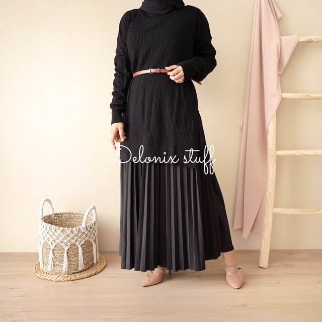 Slit boxy tunik