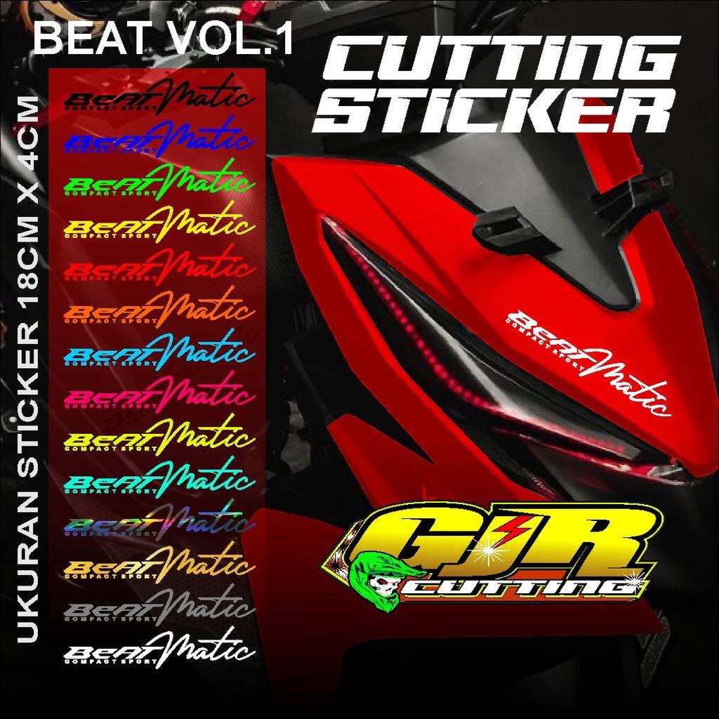 Jual (COD) Sticker Honda BEAT - Cutting Stiker Lis Variasi Motor Honda