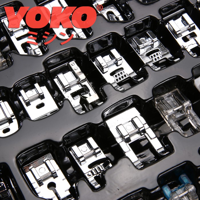 SEPATU MESIN JAHIT SET 42 PCS PORTABLE YOKO PRESSER FOOT