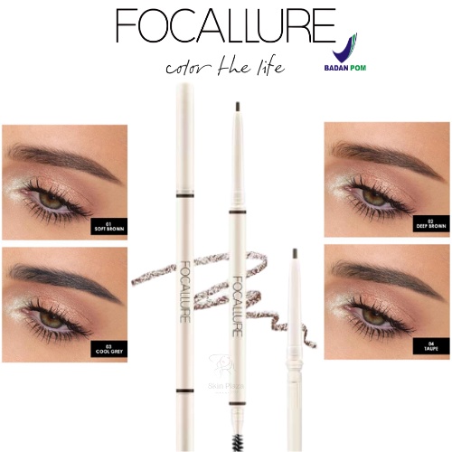 FOCALLURE Artist Sketch Eyebrow Pencil Waterproof Natural Tint 4 Color Brows Eye Makeup FA-113 FA113 FA 113