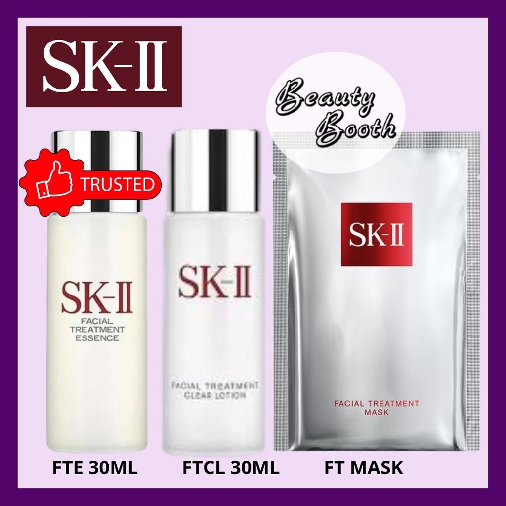 SK-II SKII SK2 Pitera Set MEDIUM ( FTE 30ML, FTCL 30ML, FT MASK) Paket Pemula