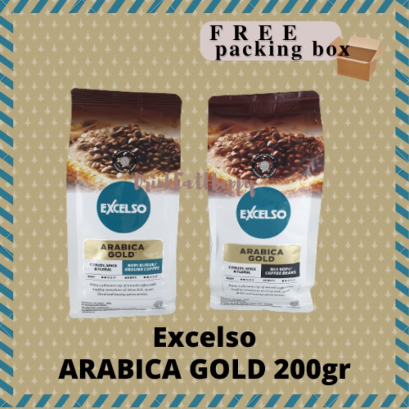 

EXCELSO ARABICA GOLD 200 gr Kopi Bubuk Kopi Biji 200 gram