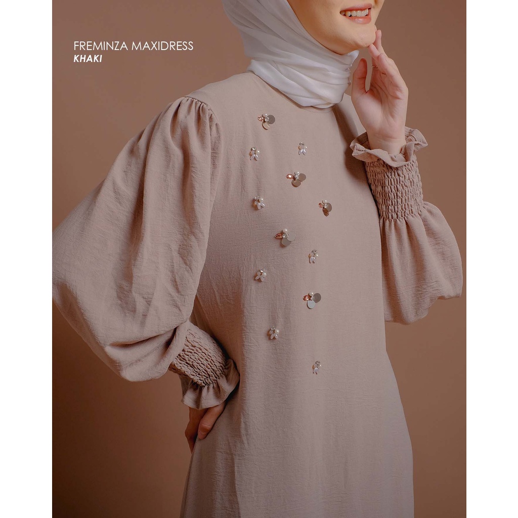 Mayoutfit Freminza Maxidress | Baju Lebaran Dress Gamis Payet Series Exclusive-8