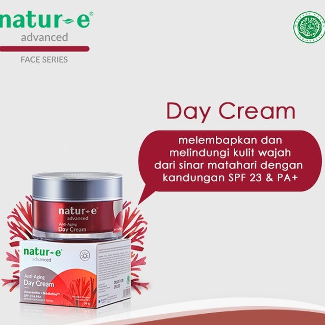 Natur E Advanced Anti Aging Face Wash Serum Day Cream Night Cream Eye Cream Indonesia