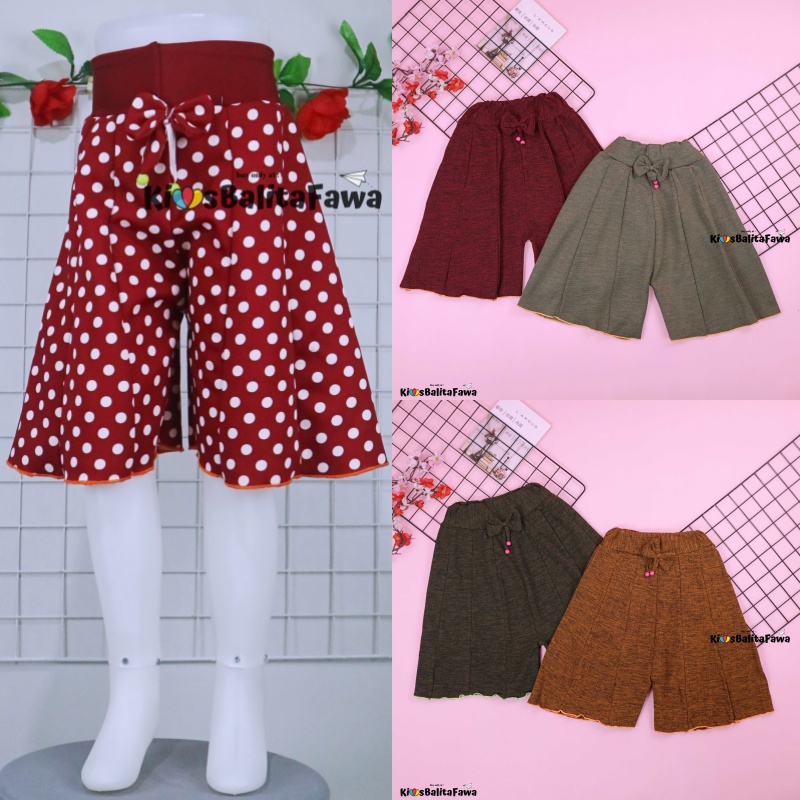 Rok Celana MOTIF Uk 8-10 Tahun / Bawahan Anak Perempuan Murah Model Adem Murah Rok Celana Grosir