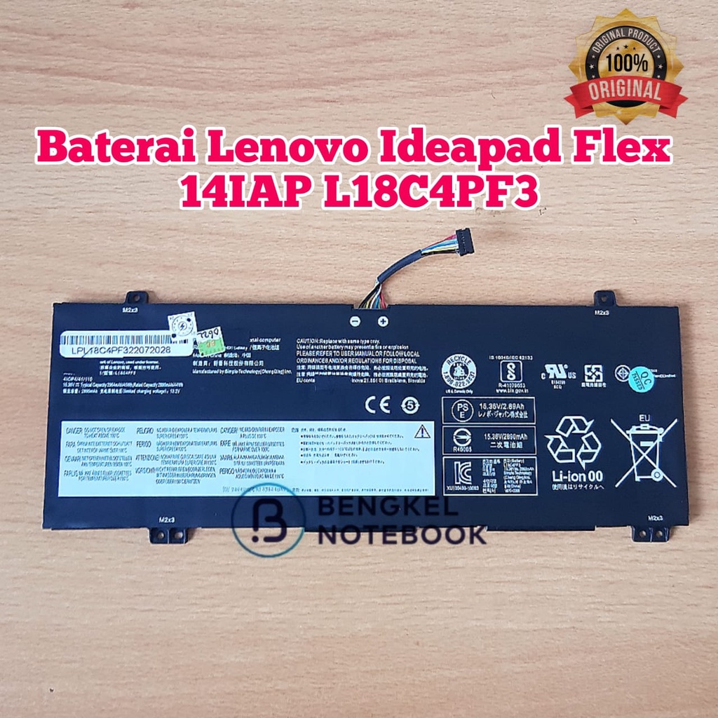 Baterai Lenovo Ideapad Flex C340-14IWL L18C4PF3  L18M4PF4 S540-14IWL S540-14 L18C4PF4