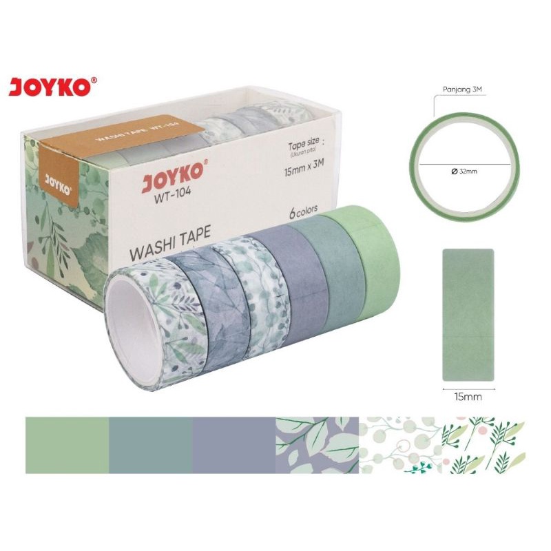 

Joyko Washi Tape WT-104 - Isolasi Motif - Masking Tape