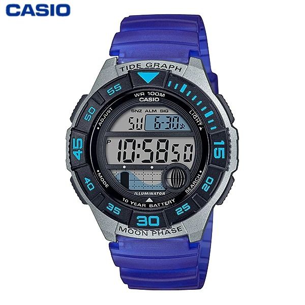 JAM TANGAN PRIA CASIO WS-1100H-2A ORIGINAL - WS1100H BIRU UNGU
