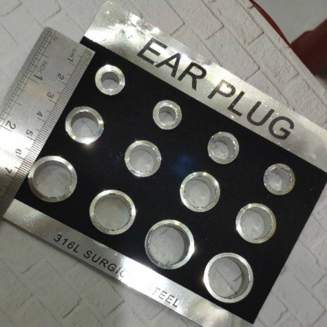 Anting plong ear plug isi 12pcs skw 270