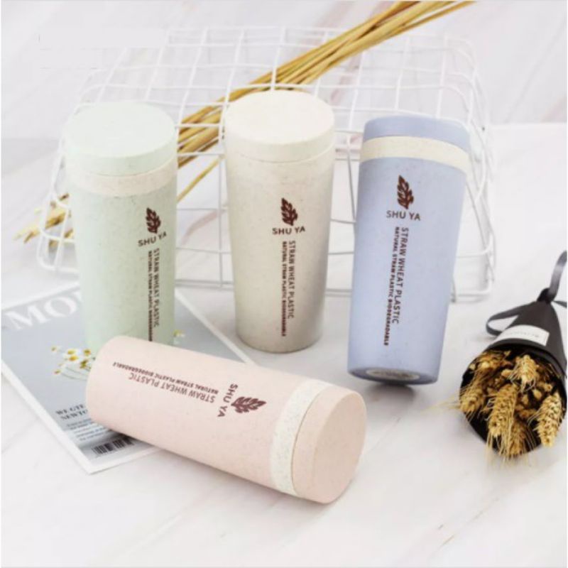 Botol Jerami Bahan Kualitas Import 300ML Tumbler Jerami Termos Air Minum Jerami PR0150