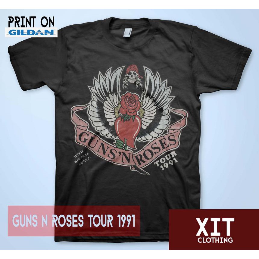 Kaos DTF Musik guns n roses tour 1991