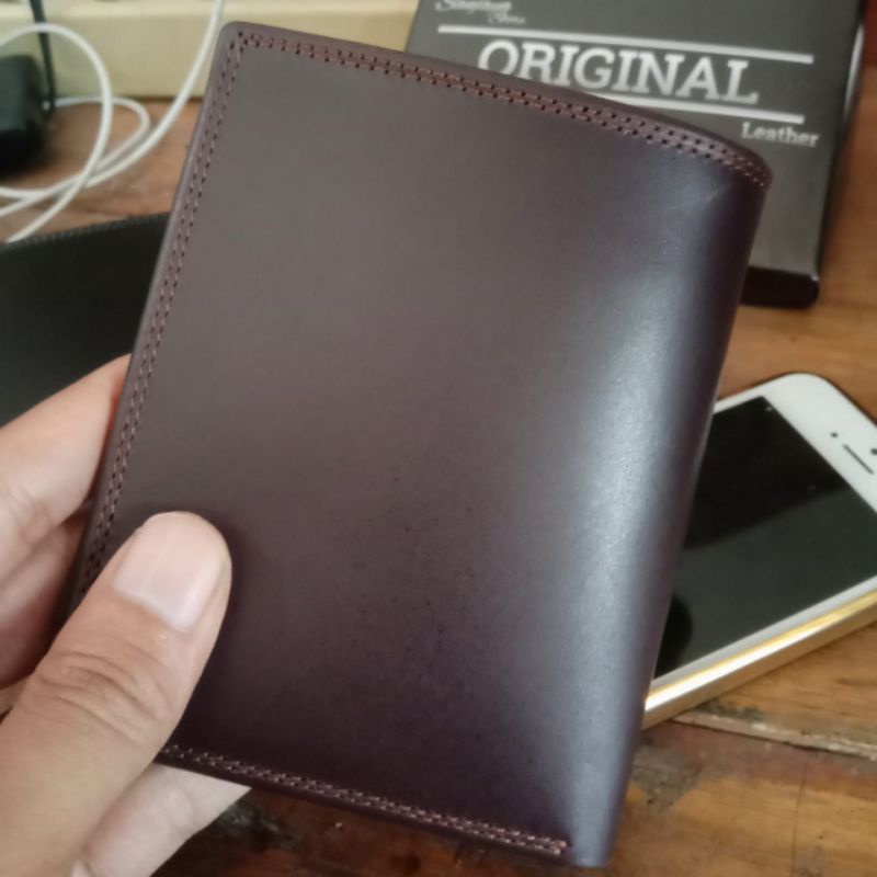 Dompet Kulit Berdiri 100% Full Kulit Luar Dalam Full Up Premium