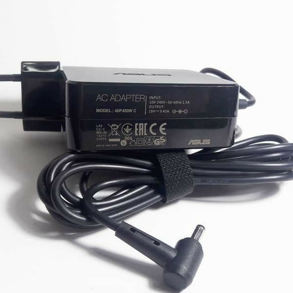 Adaptor Charger Asus Zenbook Series 19v-3.42A [DC 4.0x1.35mm] UX21A, UX31A, UX32A, UX32VD,UX32VD-R4002H, UX301,UX301LA,UX301LA-DE002P, U38N, U38DT, U38N-DS81T, UX42VS, UX52VS,UX50Original