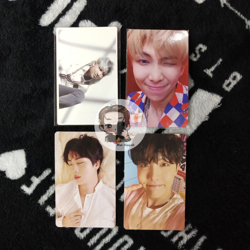 PC PHOTOCARD BTS JIN BOBOK JHOPE BE ESSENTIAL RM NAMJOON ANSWER S