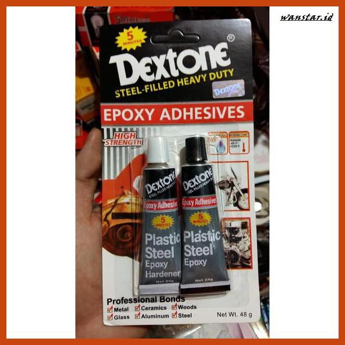 

TAKEREP- LEM EPOXY /LEM CAMPUR / LEM BESI / SERBAGUNA DEXTONE 5 MENIT 48GR GRAM -TNALAES-EPAT.