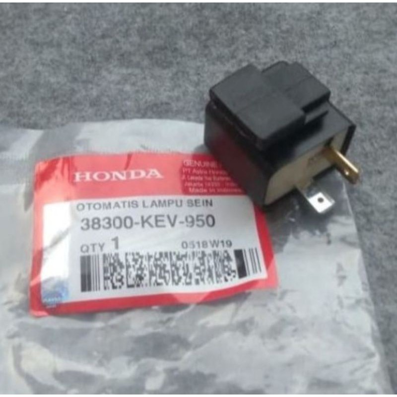 38300-KEV-950 Relay Flasher Otomatis Lampu Riting Sein Supra X fit PNP Semua Motor Honda Tipe Bebek