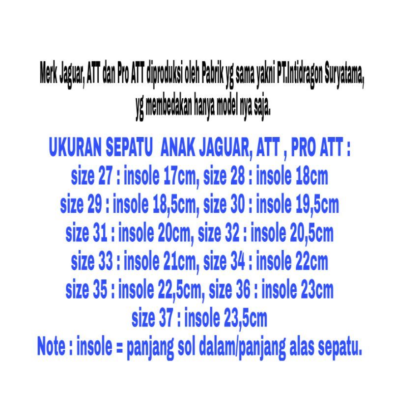 HotPromo!!! Sepatu Sekolah Anak ATT LST 931V - 100% Original