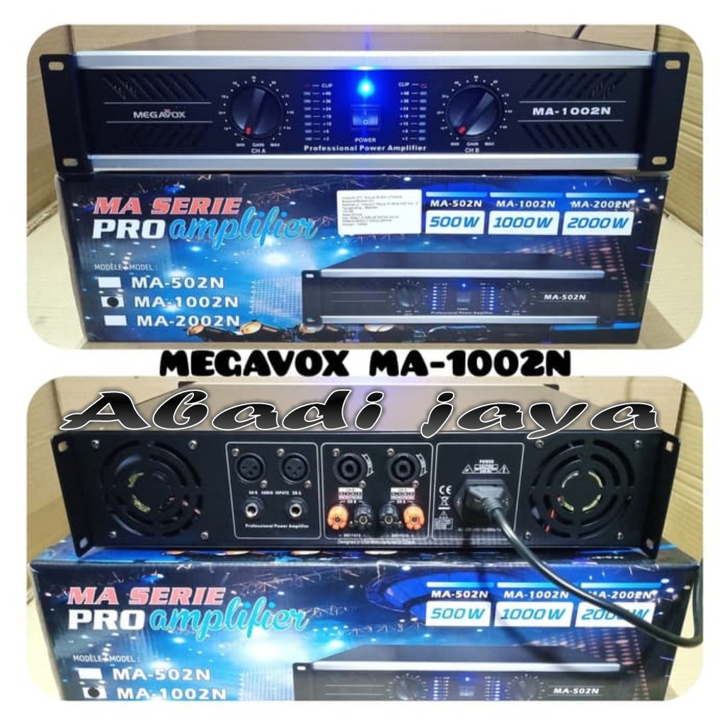 power megavox ma1002n profesional power ampli megavox ma 1002n ORY