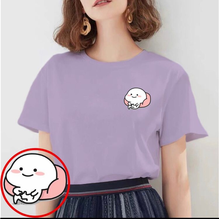 Kaos Pentol Stiker / Kaos Pentol Gunting Kuku / Kaos Wanita / Kaos Kekinian