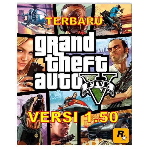 (READY) (Game PC dan LAPTOP) 10kaset GTA-V V1.0.1180.1/V1.41 2019 (TERBARU)
