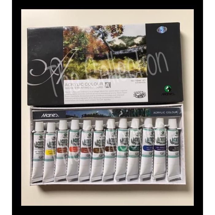 

STOK BARU ATK0297MR 12 WARNA MARIES CAT ACRYLIC AKRILIK COLOUR 12ML 812B ACRILIK PERALATAN MELUKIS