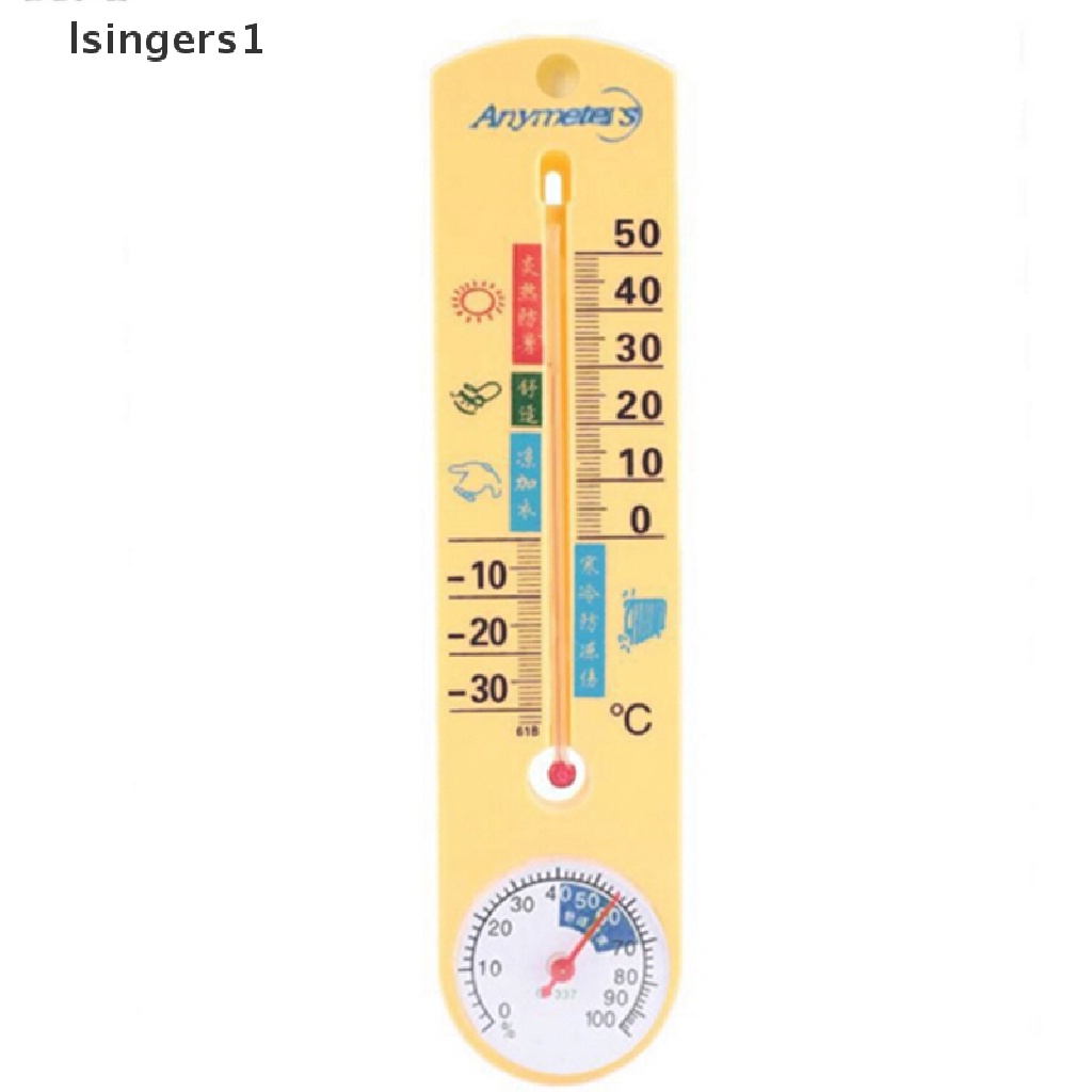 (lsingers1) Termometer / Higrometer Analog Tempel Dinding Untuk Rumah