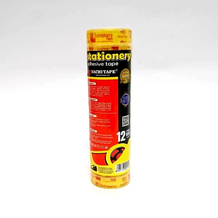

(Slop) Nachi Selotip Stationery Nachi Yellow 12 mm x 10 yard (12 Pcs)