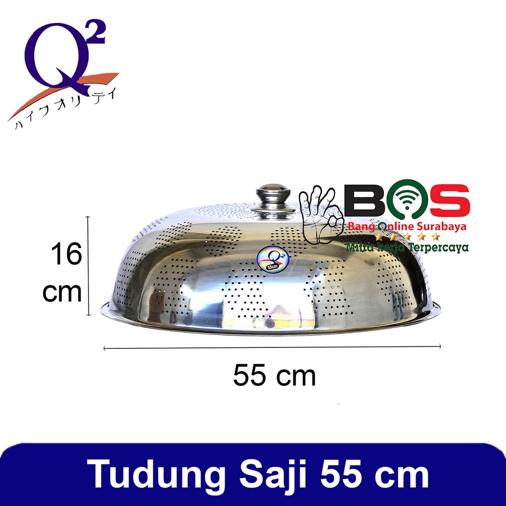 Tudung Saji Stainless Q2-2055 Q2 2055 Tutup Meja Makan