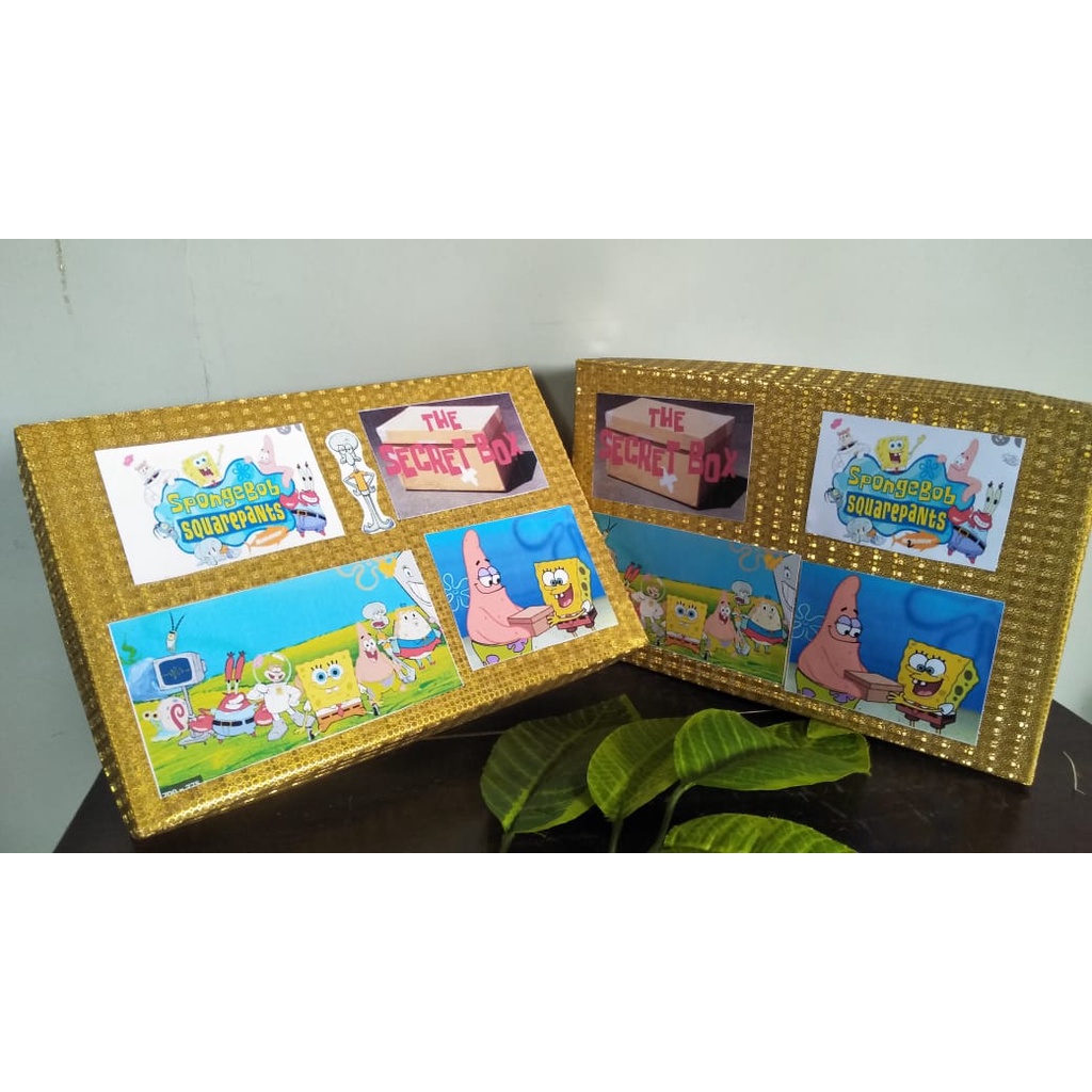 

Premium Product!!! Best Seller The Secret Box Kartun Karakter Spongebob Squarepants | Kotak Rahasia Snack Hampers Hadiah Ulang Tahun Ultah Hajatan Anak Khitan Lucu Keren Imut Murah Cantik Kekinian Viral Parcel Mania Tasikmadu Karanganyar Solo Surakarta