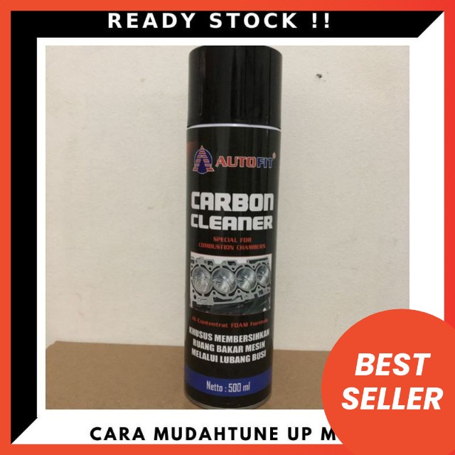 AUTOFIT Carbon Cleaner 500ml Spray Foam Busa Pembersih Kerak melalui lubang busi tune up gurah mesin