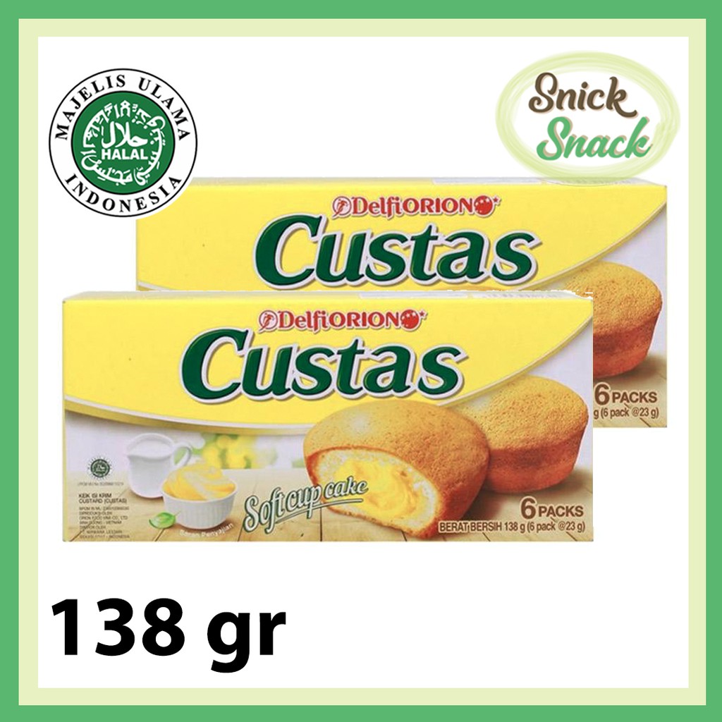 

Delfi Orion Custas Soft Cup Cakes 138 gr Kue Cupcake Halal MUI