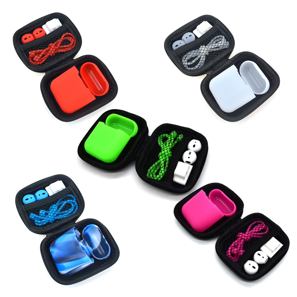 Shockproof Apple Airpods Case Cover Skin Anti Lost Strap Holder