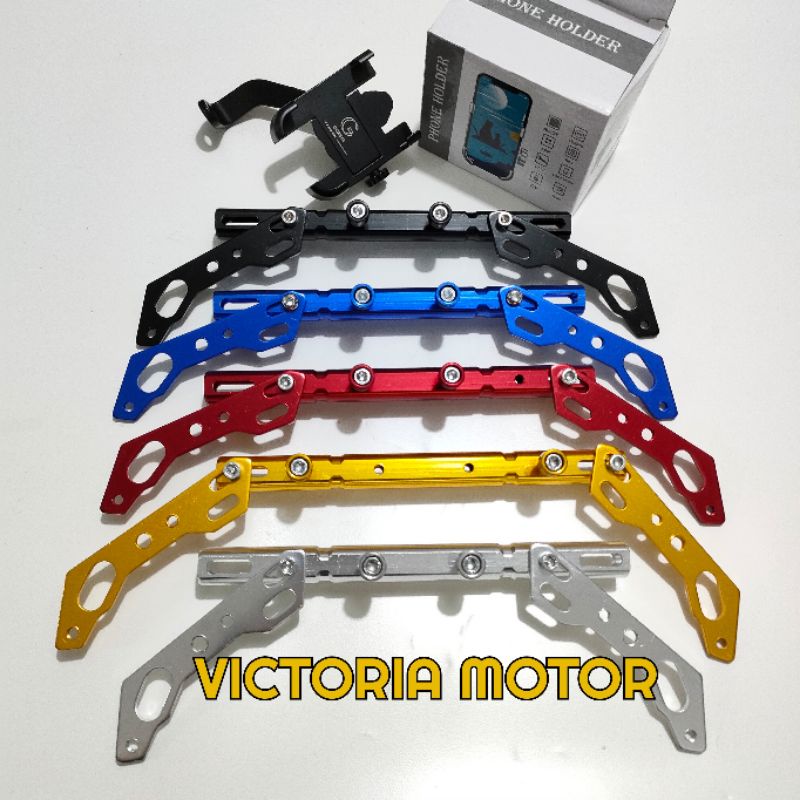 Stabilizer Stang Plus holder Hp GPS  Palang stang Stabiliser Matik bebek Vixion Vario Universal motor