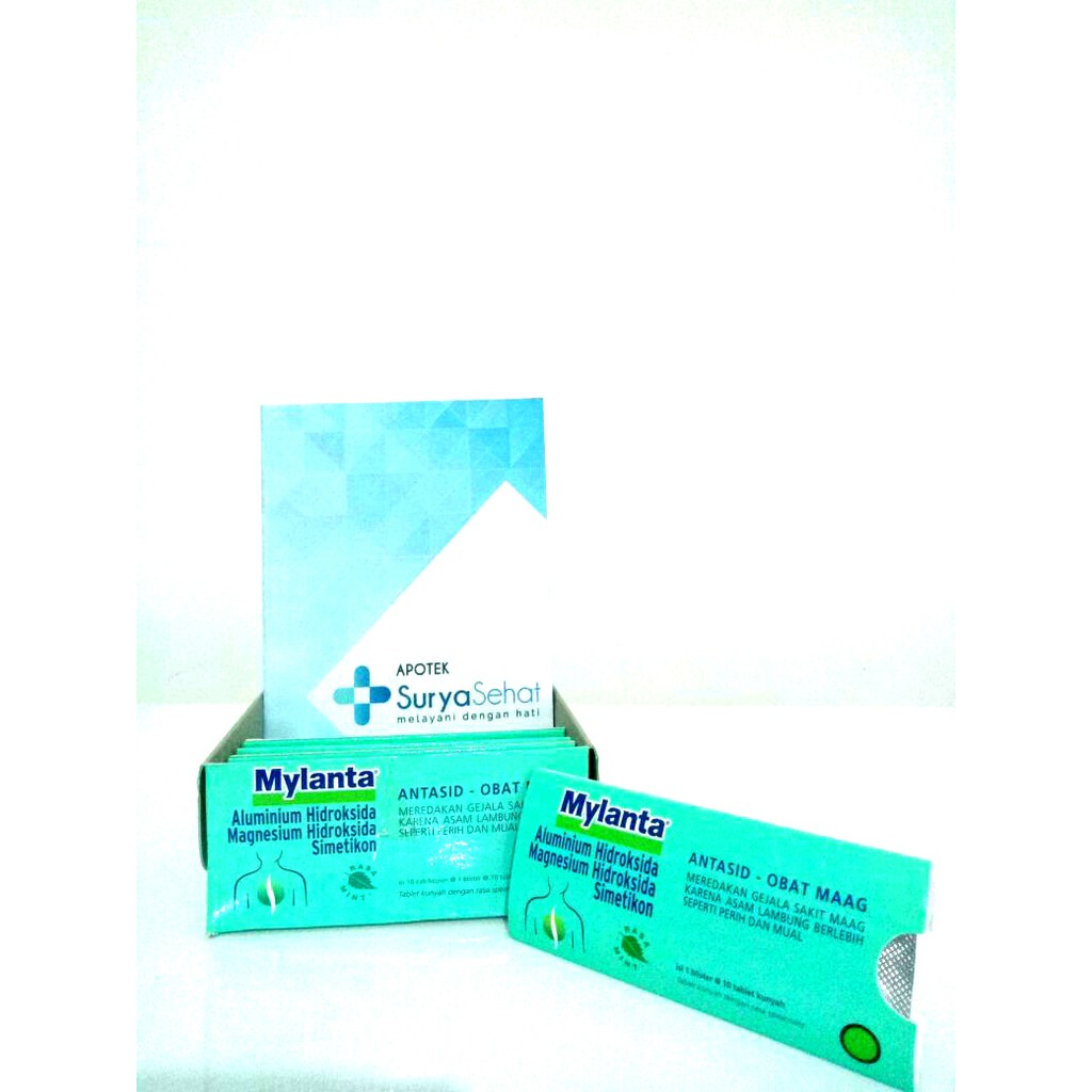 MYLANTA Tablet Pereda Sakit Maag 1 strip @ 10 tablet